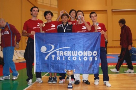 Taekwondo Tricolore seconda squadra classificata
