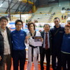 Alberto e Denise con il maestro Park e i coach della nazionale Yoon